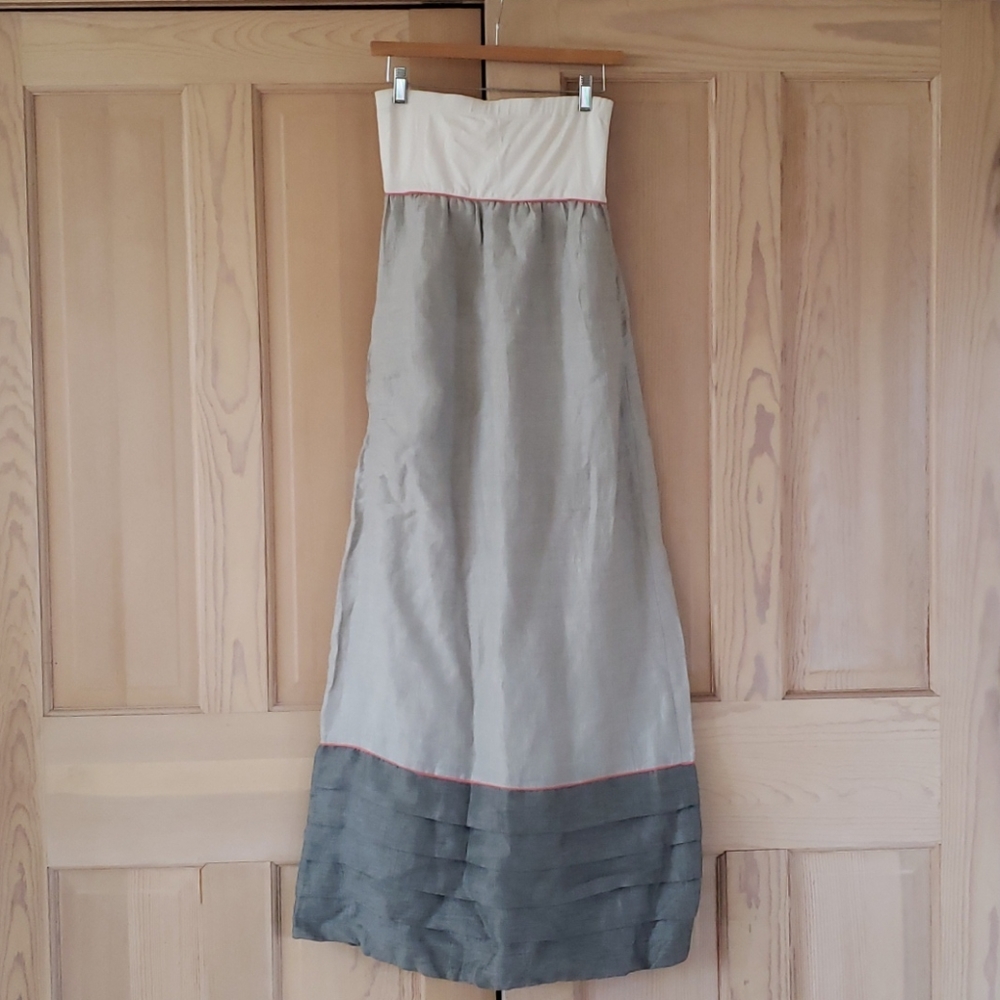 Thread Social Linen Strapless Maxi